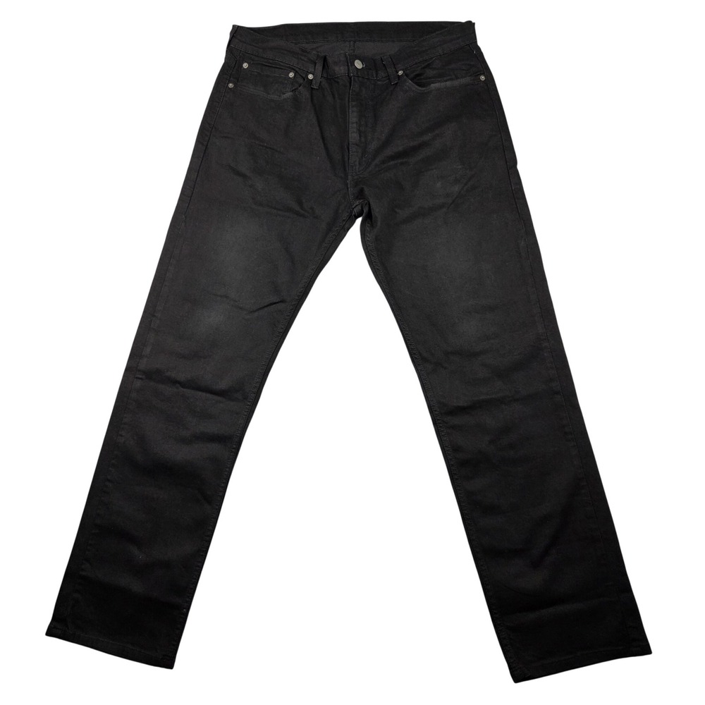 Levi's 559 Relaxed Straight Jeans Mens 36x34 Black Excellent Stretch Denim